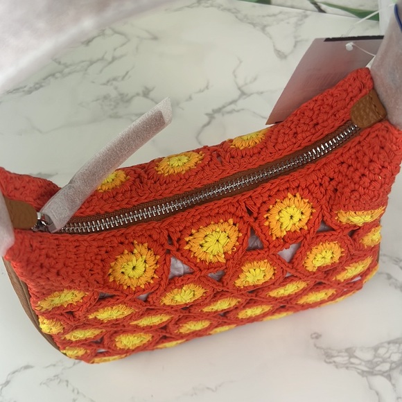 Simon Miller Crochet Snap Shoulder Bag Hibiscus Banana - Picture 8 of 13